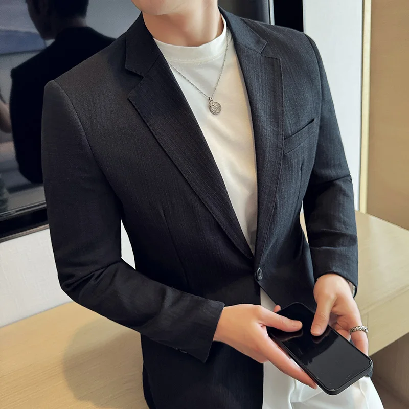 The 2025 new high-quality business fitted suit is a trendy, lightweight and breathable suit jacket for parties and gatherings