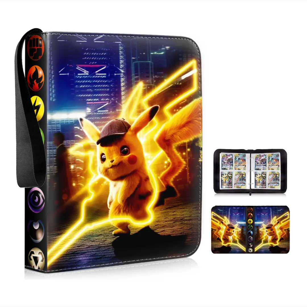 

400PCS PU Zipper Photo Album Card Album Collection Book Anime Figure Album Hobby File for Pokemones Kids Toy Gifts in Stock