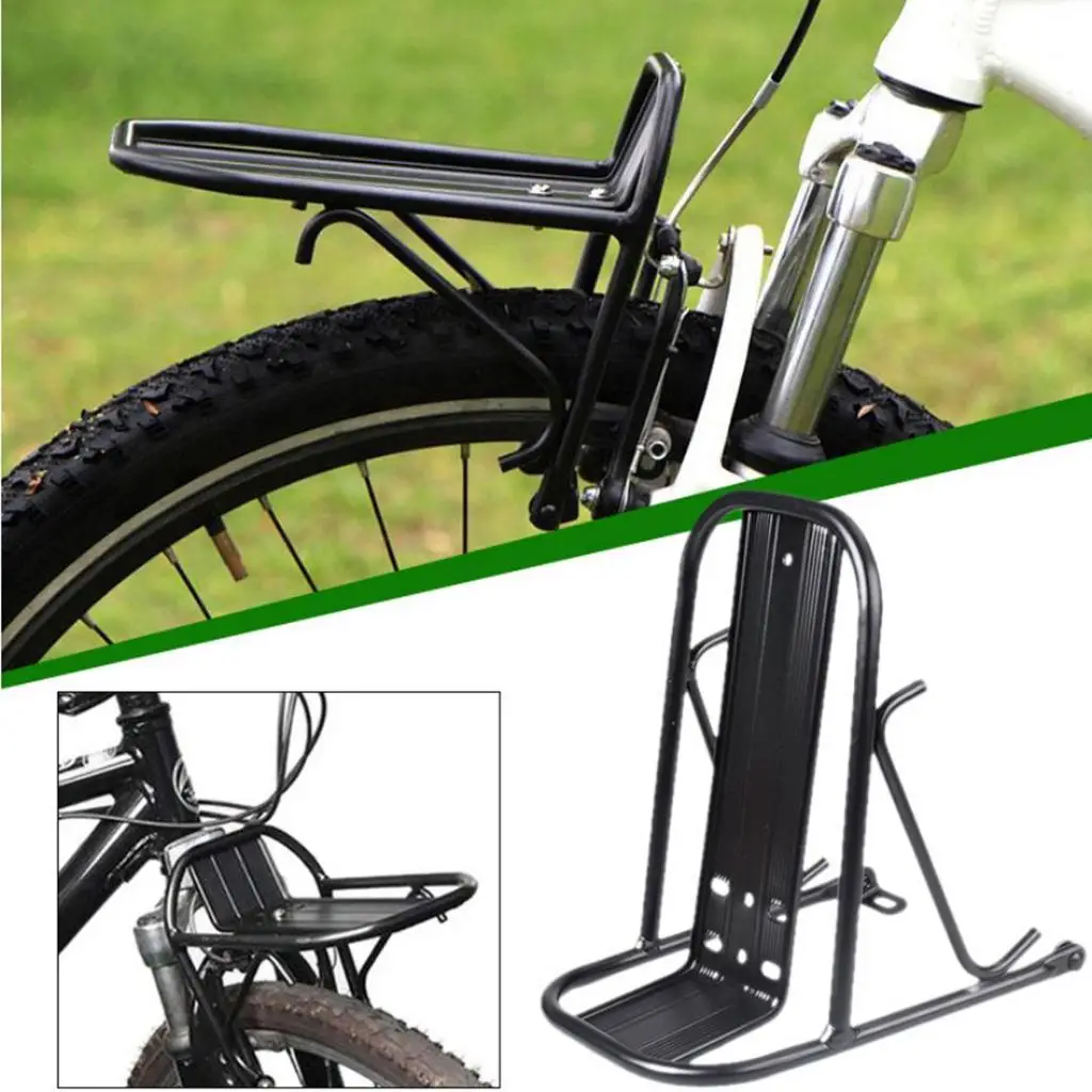 Universal Bike Front Cargo Rack, 15kg Capacidade, Adulto Bikes Suporte, Acessório Ciclo