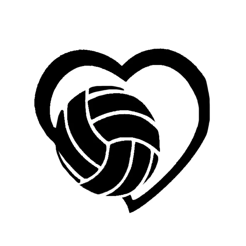 Jptz outdoor decorative sports volleyball accessories, automobile, motorcycle and other stickers, covering scratches 13x12cm