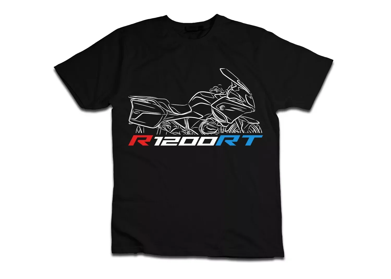 R1200RT T-Shirt, Fahrer Motorrad bedruckt T-Shirt Muster kurzärmelige Baumwolle S-3XL cooles T-Shirt