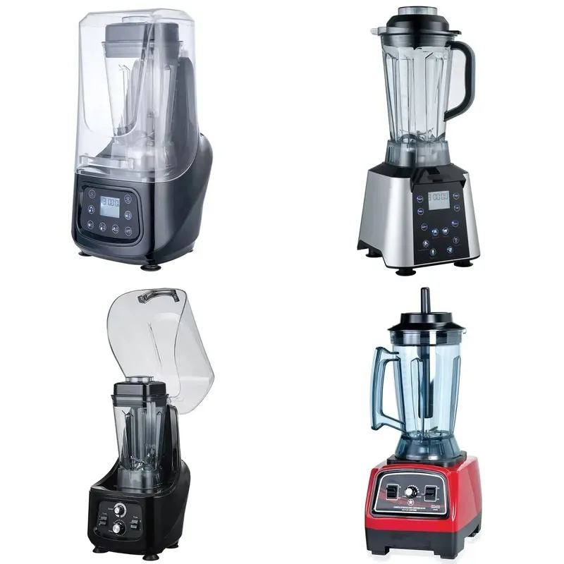 Heavy Duty Commercial Smoothie Blender with Sound Cover Quiet High Quality Safety System