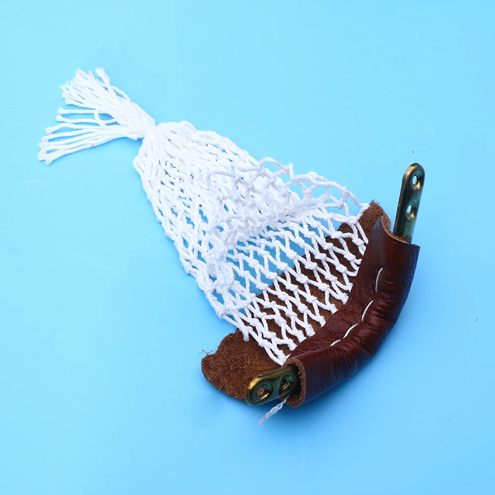 

4Pcs Pool Table Pockets Softened Texture Brown Billiard Nets Set Stylish Replacement Kit for Standard Tables Decorative