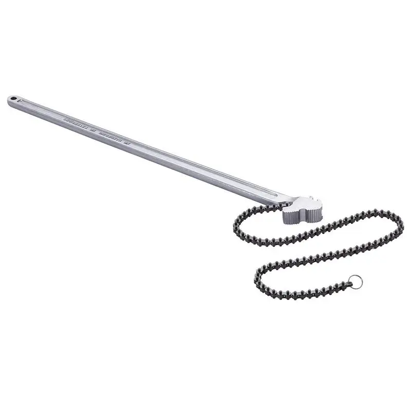 

Articulated Linkage Spanner 48 inch For Plumbing Maintenance, Automotive Service, Heavy Machinery Repair, 13.4 inch Diameter Capacity CRV Dual Direction Gripping Device High Torque Steel Jaw Manual Leverage Grip