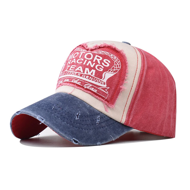 Men Women Baseball Cap Motors Racing Print Retro Sports Summer Snapback Hip Hop Cotton Washed Trucker Dad Hats Gorras H052 - Image 6