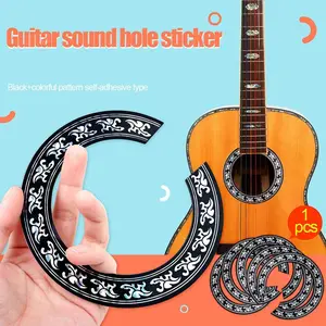 92/104MM Musical Instruments Acoustic Guitar Sticker Sound Hole Decal Self Adhesive Guitar Accessories