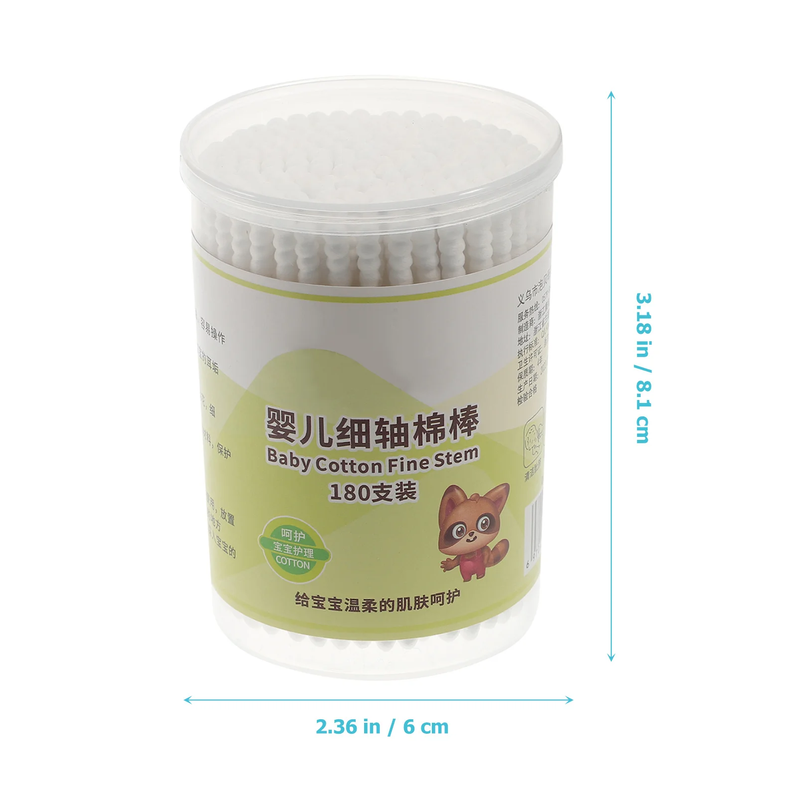 360 قطعة مسحات القطن الطفل سلامة مزدوجة رئيس نصائح لينة لحديثي الولادة الأذن الأنف العين تنظيف الرعاية مسحات الطفل #5