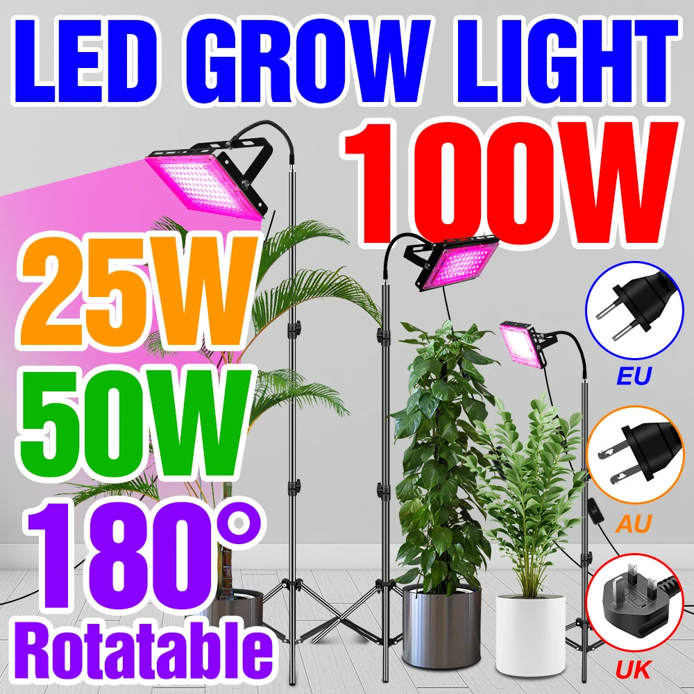 

220V LED Grow Lights Full Spectrum Phytolamp Flower Seeds Hydroponics Plants Lamp For Indoor Greenhouse Cultivation Grow Tents