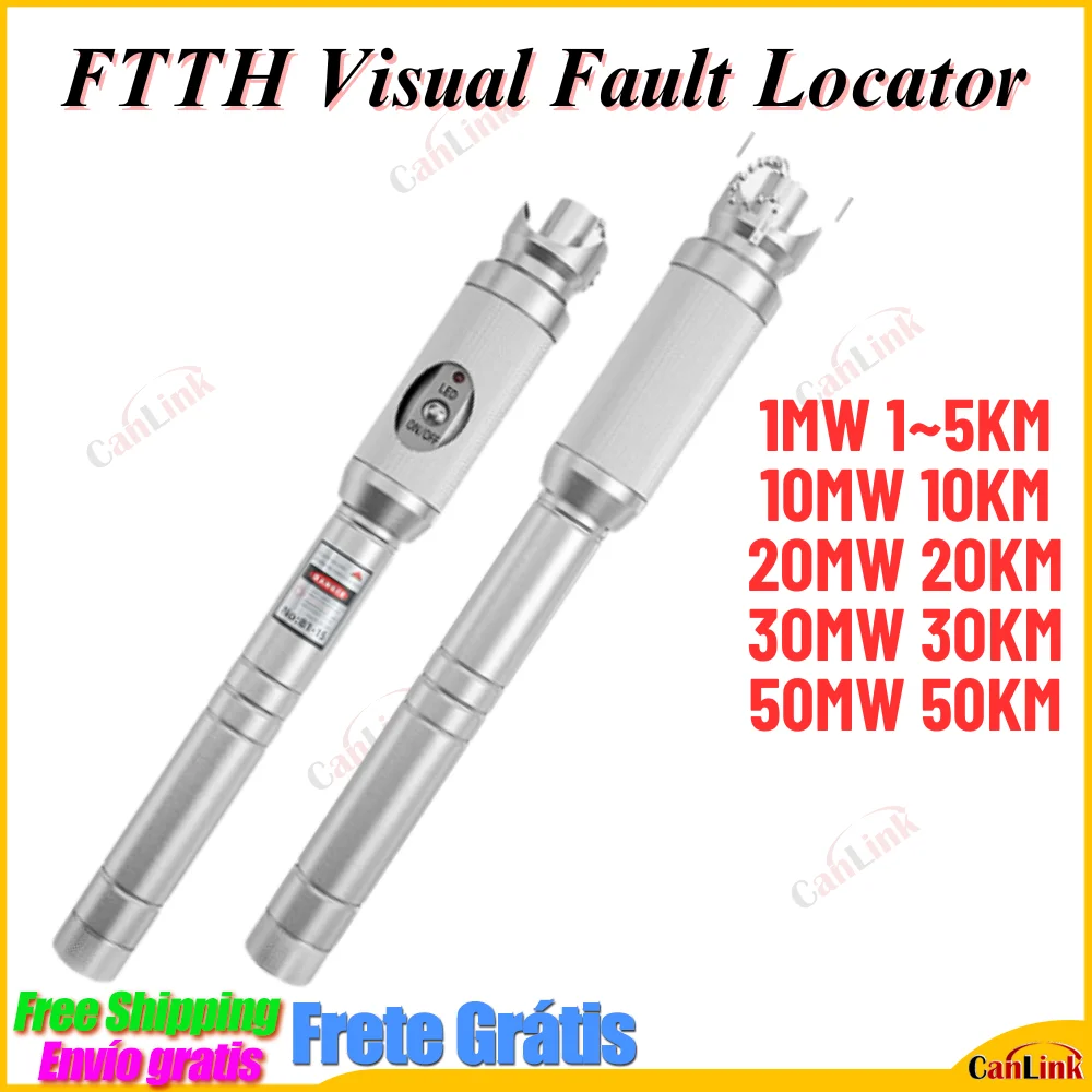 

Original Advanced 1-50KM VFL Fiber Optic Laser Source Visual Fault Locator 10MW 50MW Fiber Optic Cable Tester