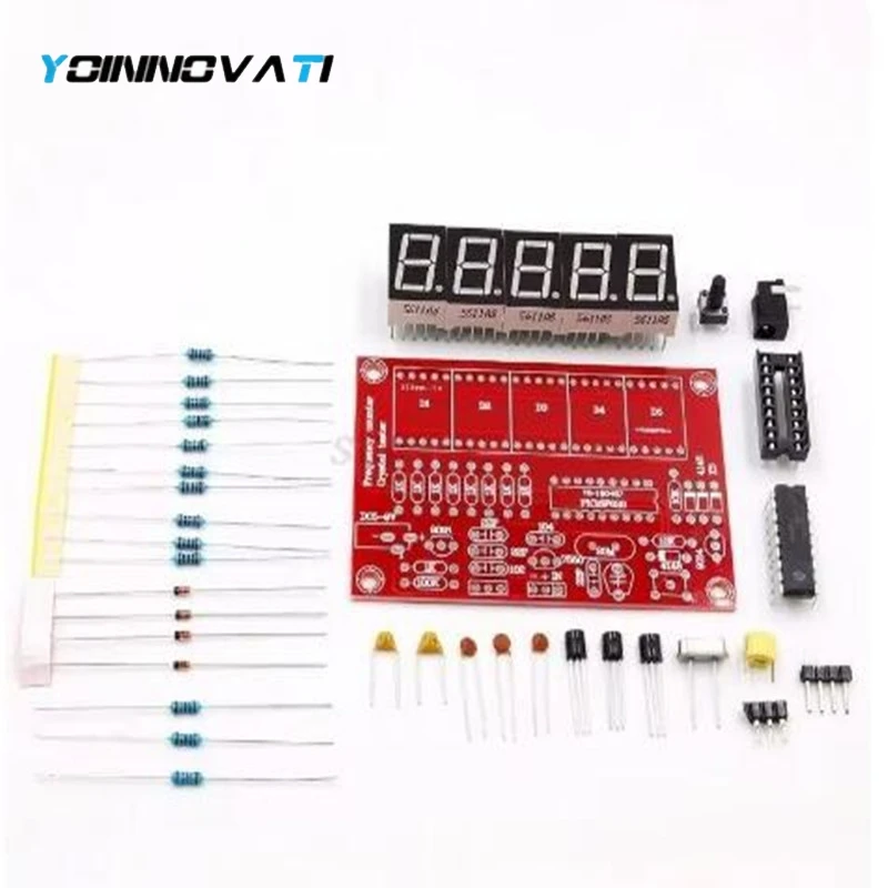 DIY Kits 1Hz-50MHz Frequency Crystal Oscillator Frequency Meter Digital LED Tester Meter frequency meter digital