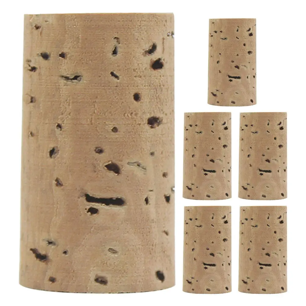 6Pcs Cork Plugs for Flute High-Density Natural Cork Fit All Standard Flutes Leak-Proof Joint Seal Flute Maintenance Kit Supplies