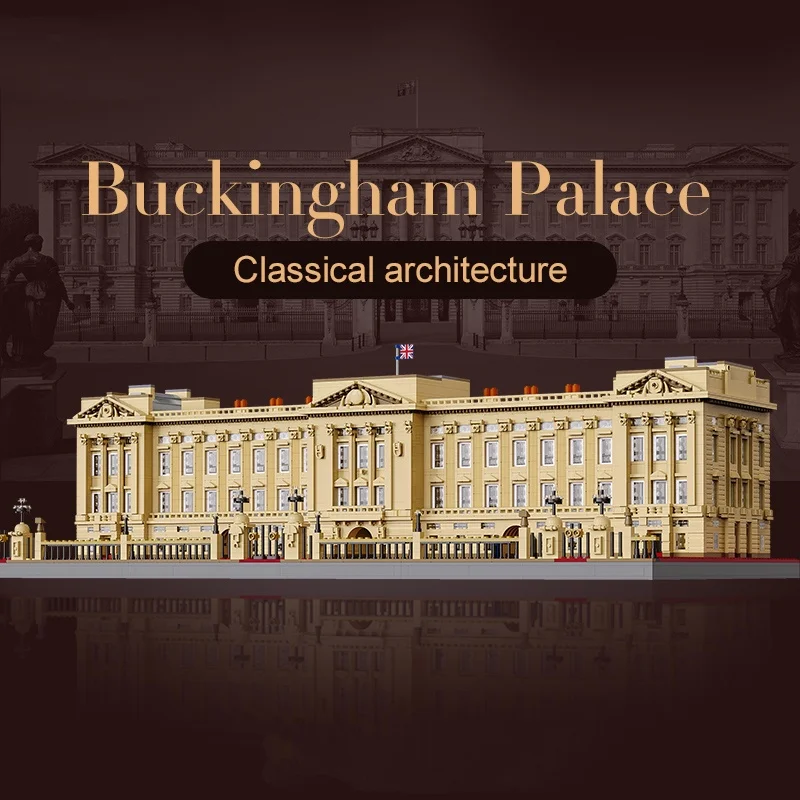 Klemmbausteine Haus Buckingham Palace Britisches London Architecture Häuser Bausteine Modell Bausatz Stadthaus Architektur Gebäude House Modular Building Set für Erwachsene und Kinder 5604 Teile
