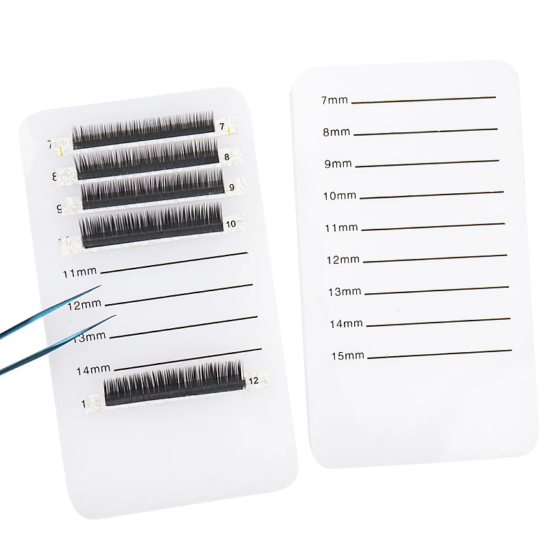 Super-thick Acrylic Eyelash Board Eyelash 7-15 Tray Strip Stand Individual Eyelash Extension Hand Plate Lashes Palette Holder