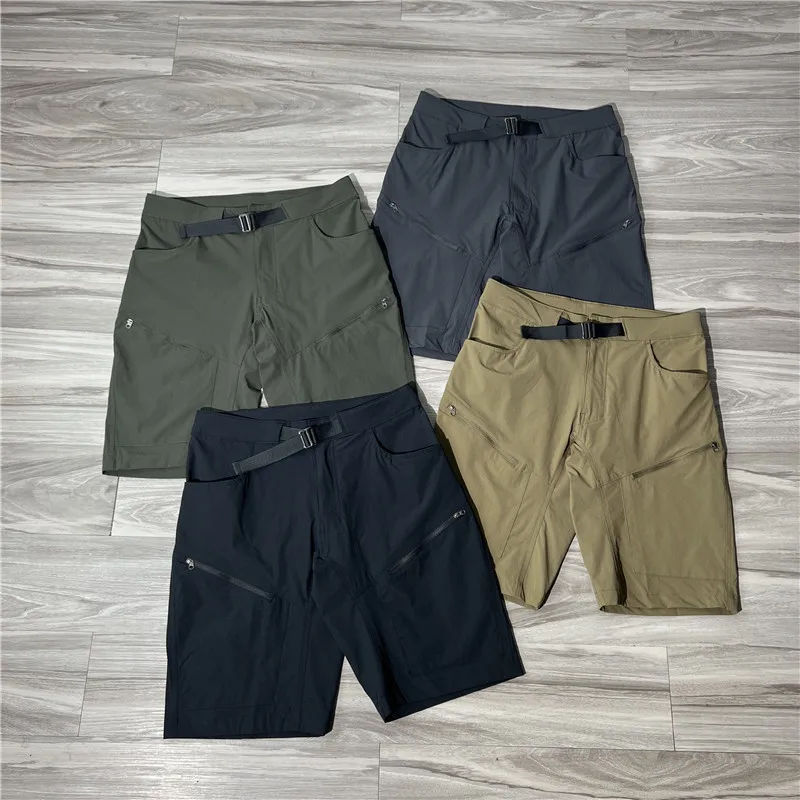 

Мужские летние повседневные брюки из дышащей водонепроницаемой ткани, прямой крой, с пятью сменными элементами