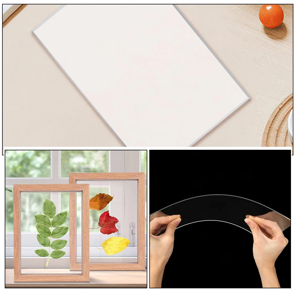 2pcs Clear Acrylic Sheets Diy Paint Palette Smooth Practical Mixing Tray Multi-Functional Pigment Trays For Watercolor Oil