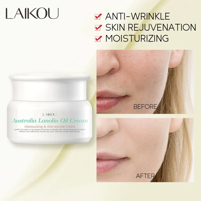 

LAIkOU Austrilia Lanolin Oil Cream Moisturizing Nourish Oil Control Brightening Skin Care Face Cream