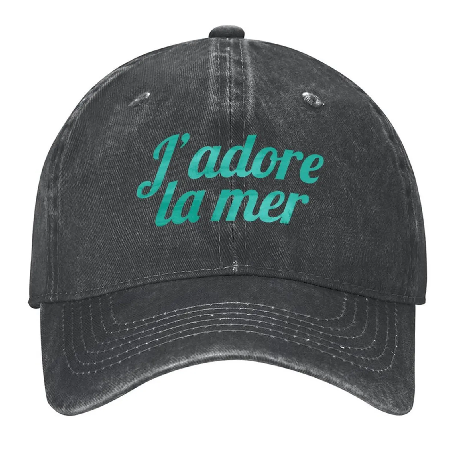 

Jadore la mer Baseball Cap birthday Trucker Hat Funny hats western Hat Golf Wear Men Women's
