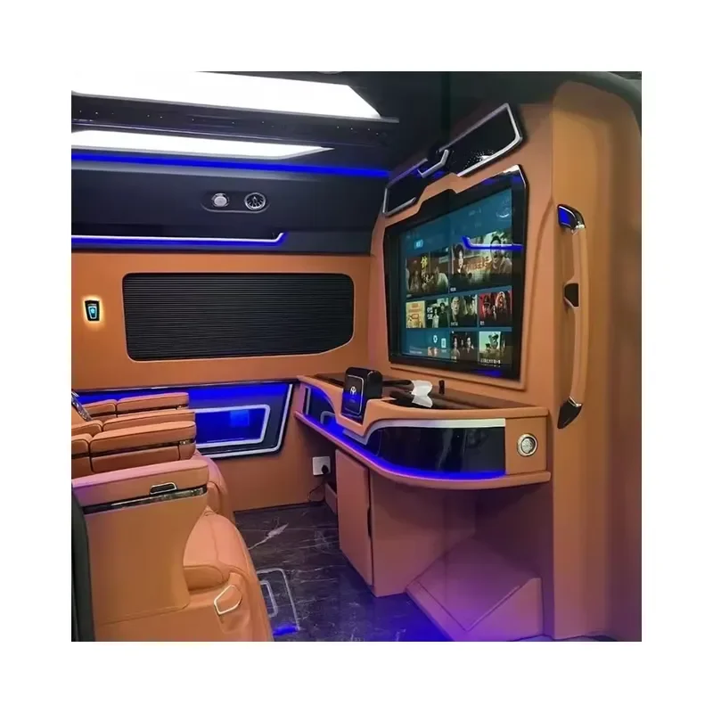 [2026] Hot Sales Van Hiace Auto Tuning Part Car Seat Car Accessories Ceiling Partition Curtains Interior Upgrade Kit