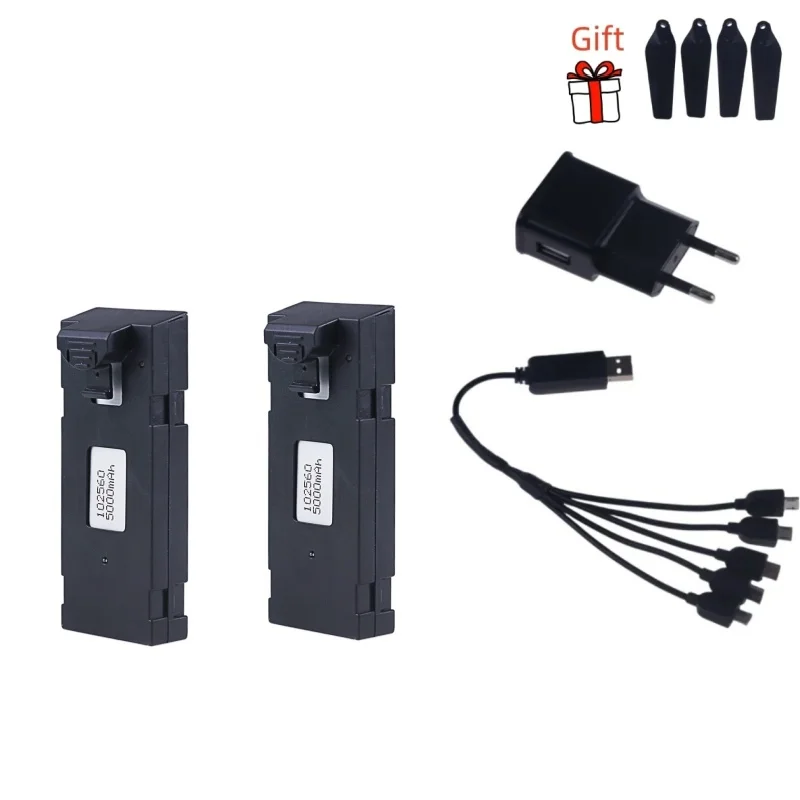 Originele Oplaadbare 3.7V 5000Mah Li-Ion Batterij Voor Rc Drone E88 E88pro E525 E99 P1 F185 F195 E100 Rc Quadcopter Onderdelen Batterij