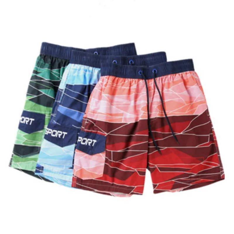 

Men's shorts summer loose casual beach pants pure cotton pants outer wear pants flower five-point D047