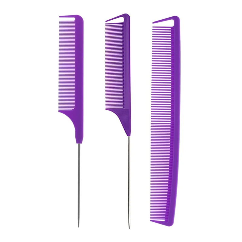 3 pezzi pettine a coda ratto set barbiere styling tintura trecce coda codone spazzola per capelli Dropshipping