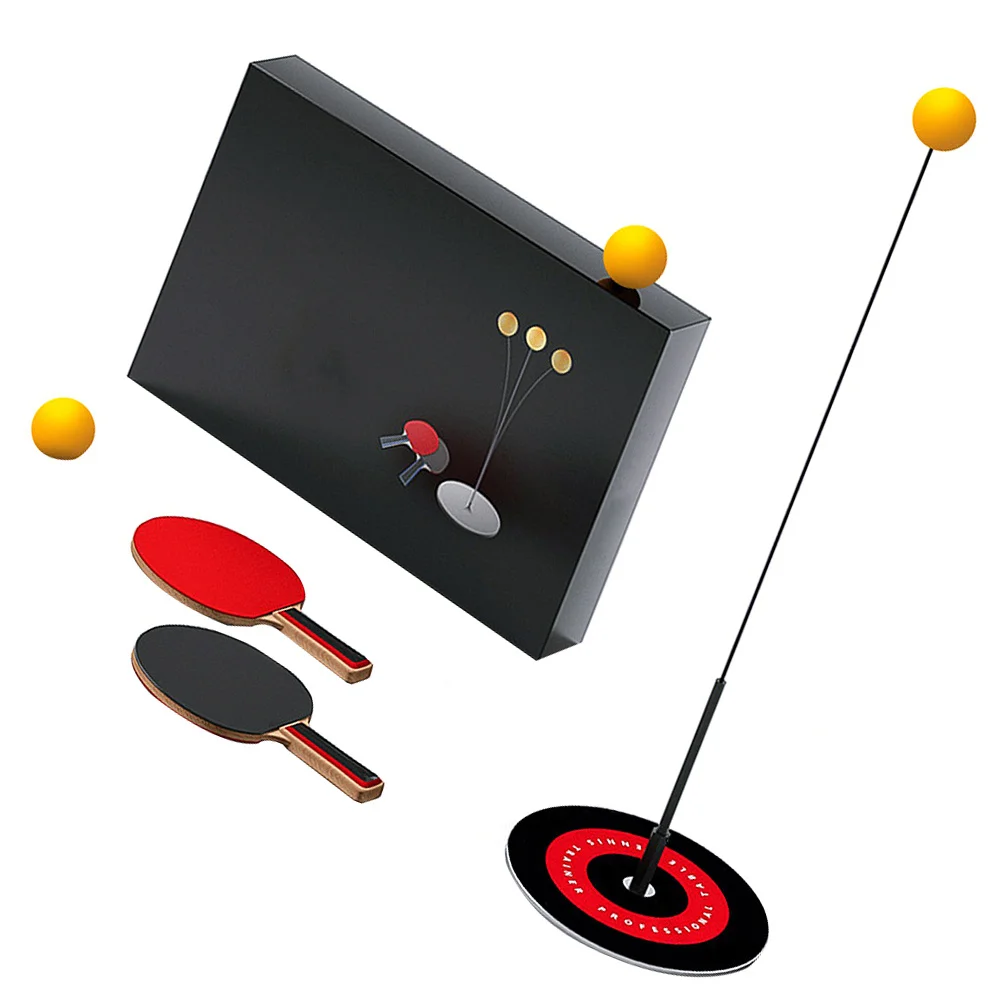 

1Set Ping-Pong Training Kit Enhanced Skill Mastery with Adjustable Position Table Tennis Racket Set for Indoor Outdoor Use 0.6m