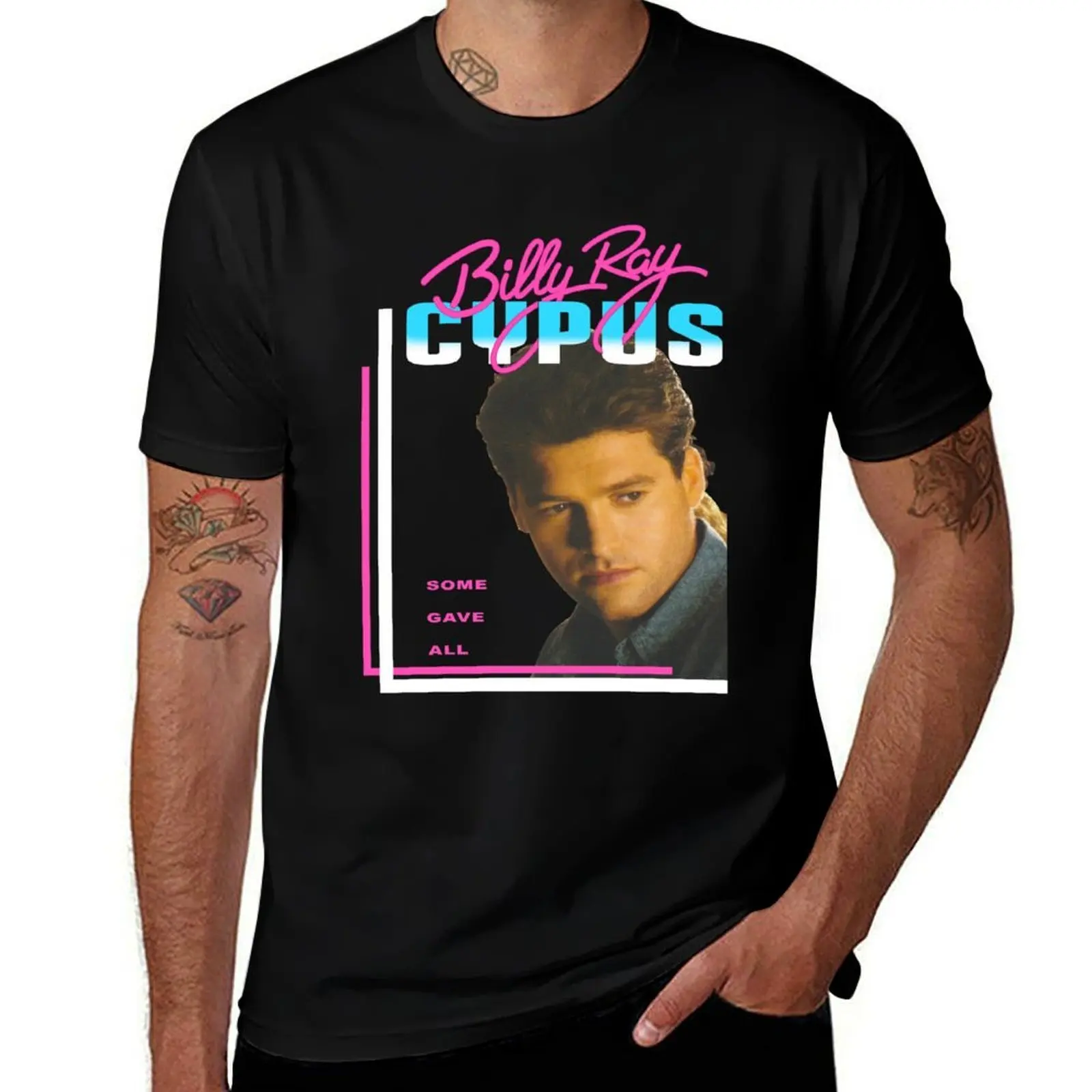 Футболка Billy Ray Cyrus Vintage Achy Breaky Heart 1992 года, большого размера, с коротким рукавом, для тренировок.