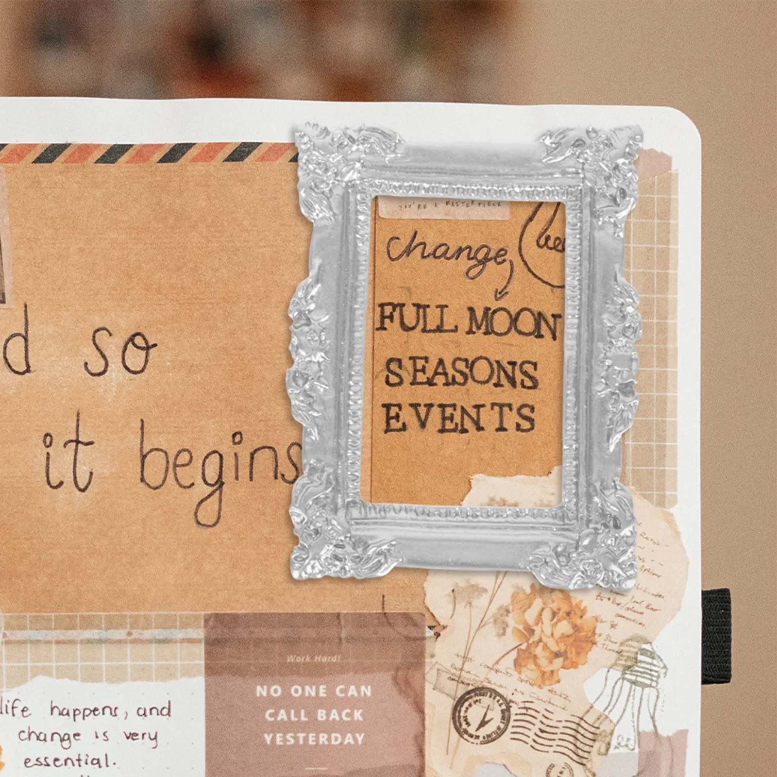 20pcs Baroque Resin Mini Picture Frames European Vintage Tiny Wall Mounted Display Photo Frame Home Decoration
