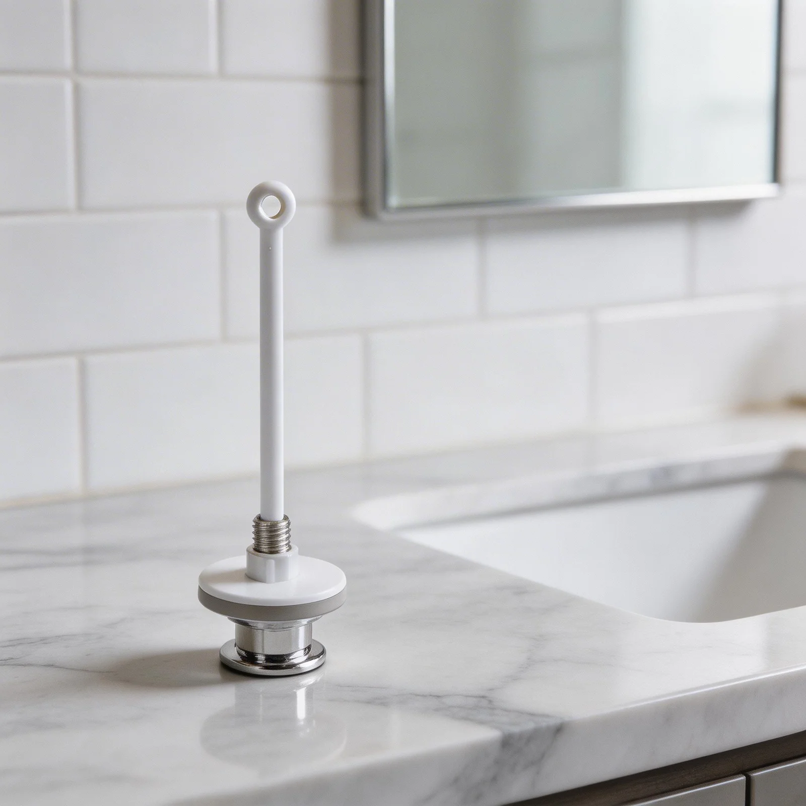 

Smooth Operation ABS Toilet Flush Handle Replacement Chrome Plated Lift Button Fits Various Toilet Tank Models