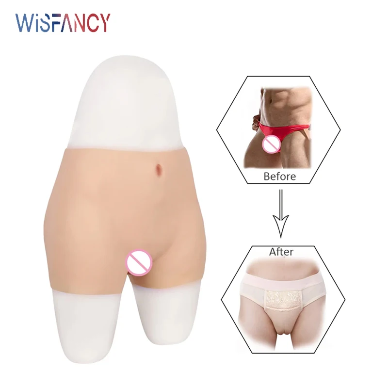 Silicone Fake Vagina Underwear Pusssy Panties For Men Crossdressing Transgender male to female Crossdresser Dragqueen Cosplay