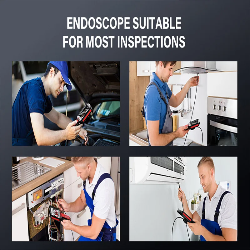 5‘’ IPS Screen Portable handheld 8MM HD1080P Endoscope Video Camera Single Lens Car Pipe Sewer Inspection Borescope Waterproof