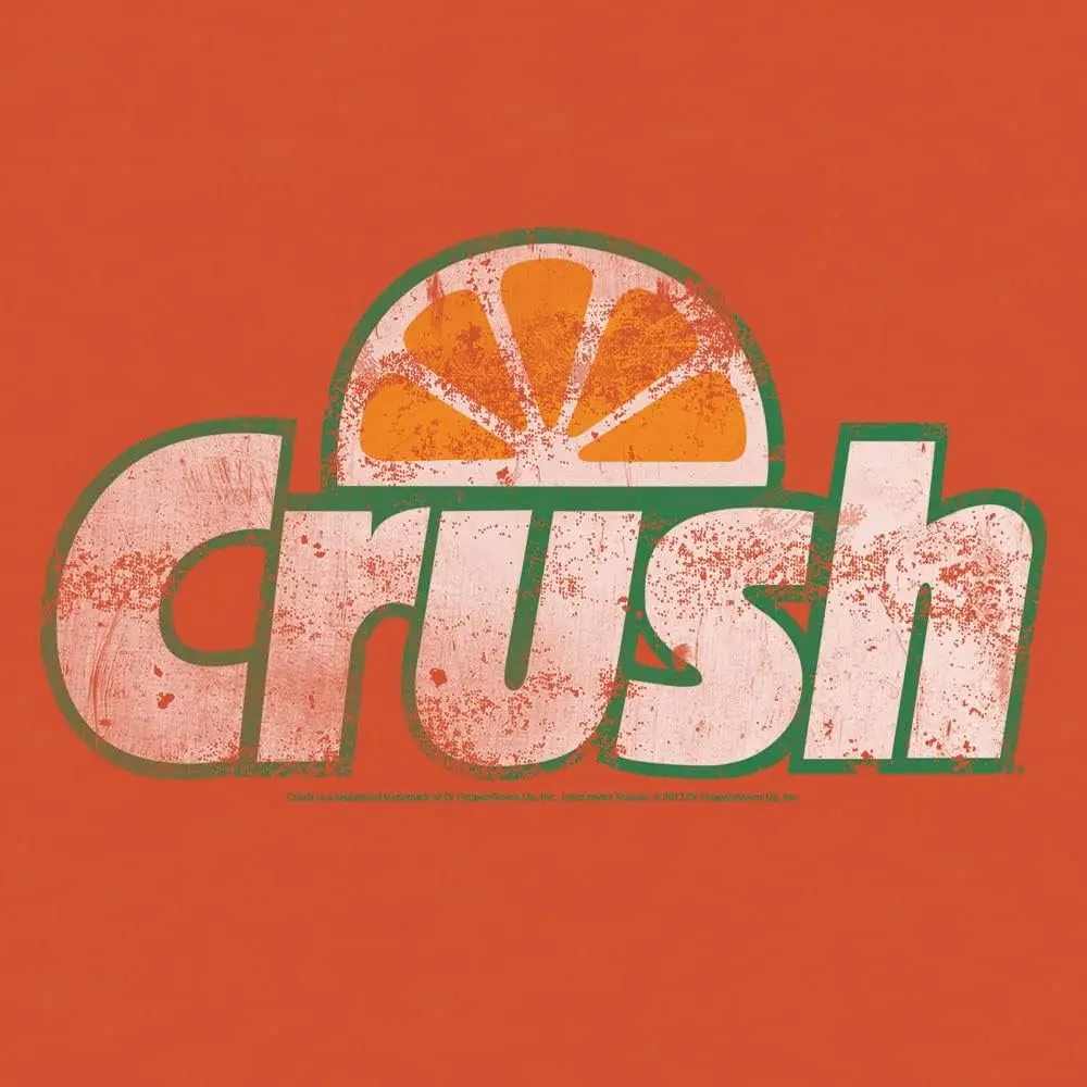 Tee Luv Men\'s Big and Tall Faded Orange Crush Soda Shirt