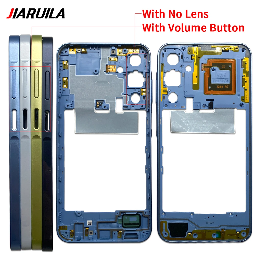 NEW Middle Plate Frame Front Bezel Housing Case Back Mid Plate Replacement Parts For Samsung A05 A05S A15 4G 5G A155F A156B image 5