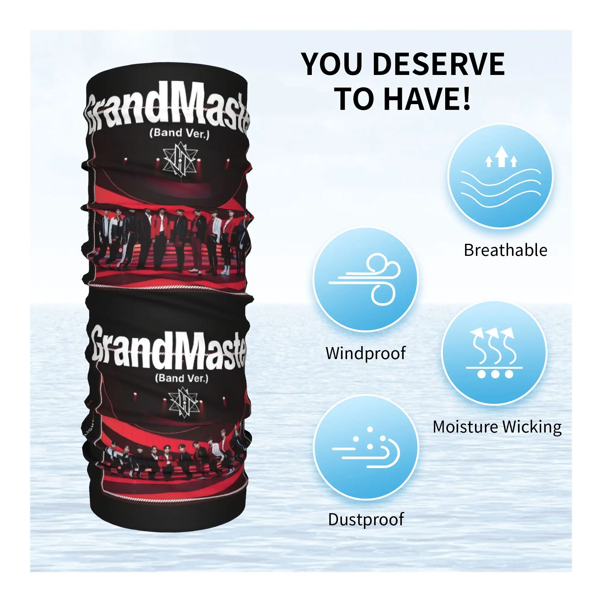 مخصص JO1 اليابانية الصبي الفرقة باندانا الرقبة أدفأ النساء الرجال الشتاء المشي لمسافات طويلة التزلج وشاح الجراب واقي الوجه #3