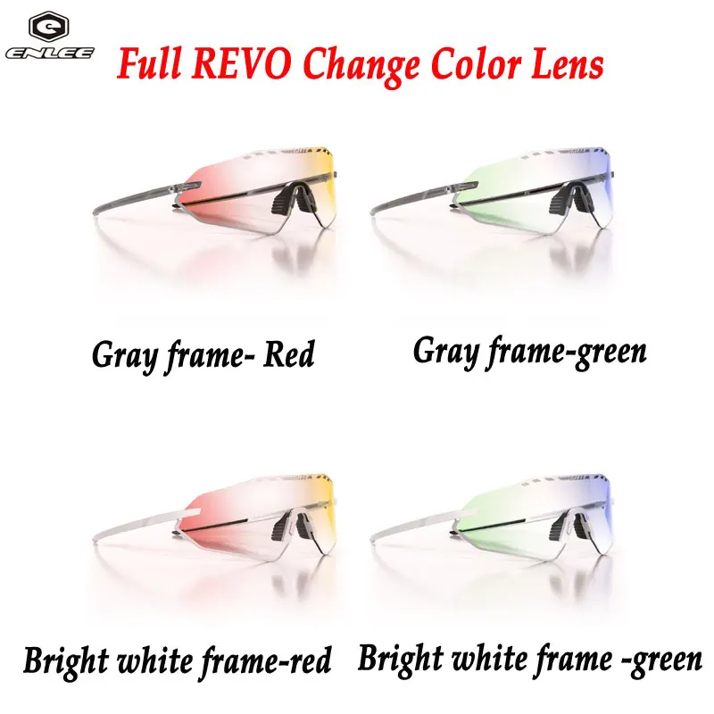 ENLEE Photochromic Cycling Color Film Eyewear Men Women Sports Goggles Road Mtb Mountain Bike bicycle Glasses Sunglasses