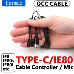 For Sennheiser IE80 IE8 IE80i IE80s Replaceable HIFI Earphones TYPEC to IE80 High Purity Single Crystal Copper Cable