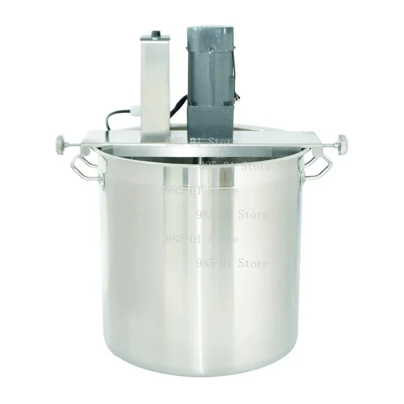 Small Automatic Sauce Cooking Mixer, Stainless Steel Electric Heating Machine for Hot Pot Base, Chili Oil and Seasoning Boiling