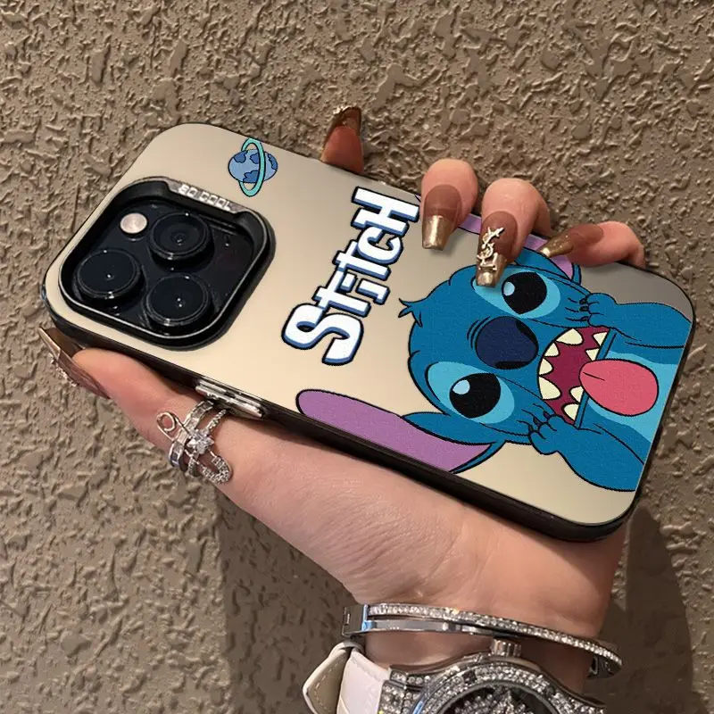 NEW Stitch Funny Cartoon Phone Case For iPhone 15 14 13 12 11 Pro Max 7 8 Plus XR XS MAX Y2K Anti Fall Lovely Case Cute