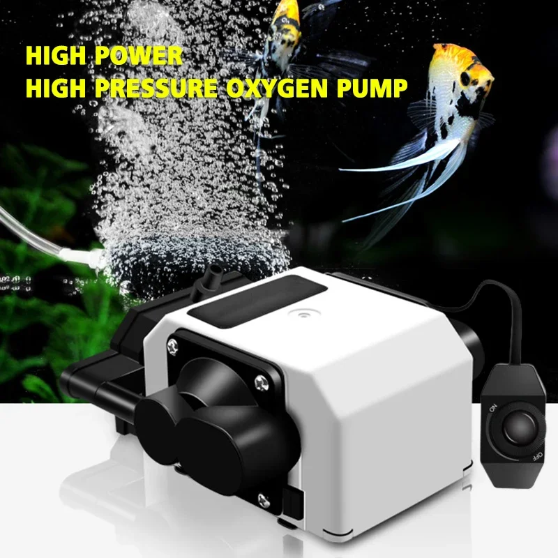 Fish Tank Ultra Quiet Aquarium Air Pump 25W Fish Tank Oxygen Pump Large Volume Pump Deep Water Special Compressor for Aquarium