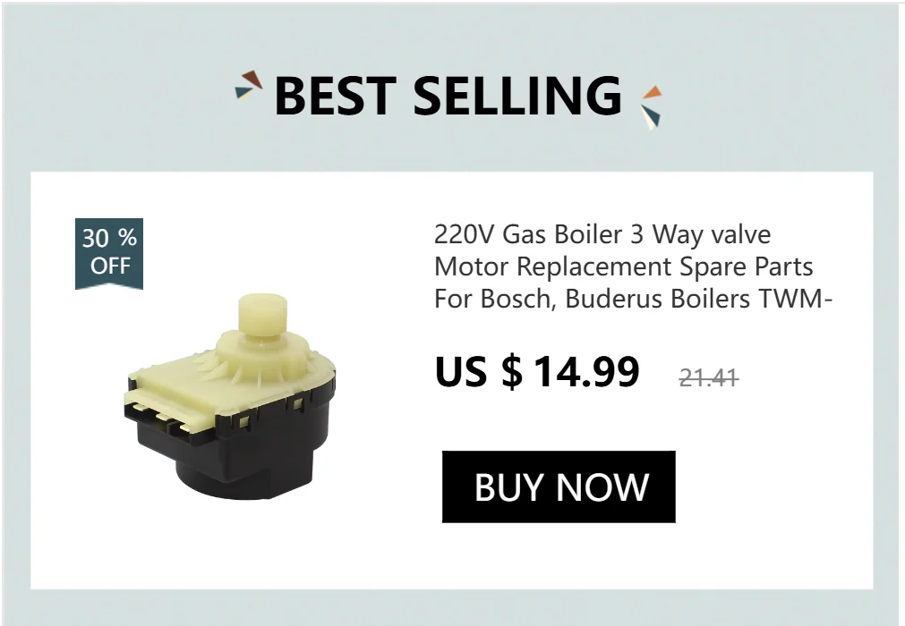 1PC Gas Boiler Three-way Valve for Gas Boiler Accessories for Gas Wall Mounted Furnace Valve Core Accessories