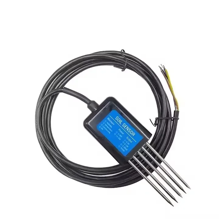 Soil Temperature And Humidity Testing Integrated With Soil Moisture Sensor EC Meter RS485