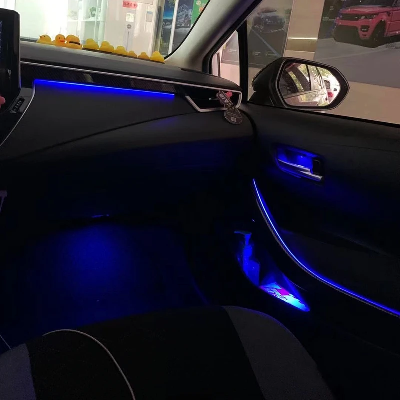 Suitable for Toyota Corolla LED ambient lights Door light strips 64 color interior atmosphere upgrade Original installation
