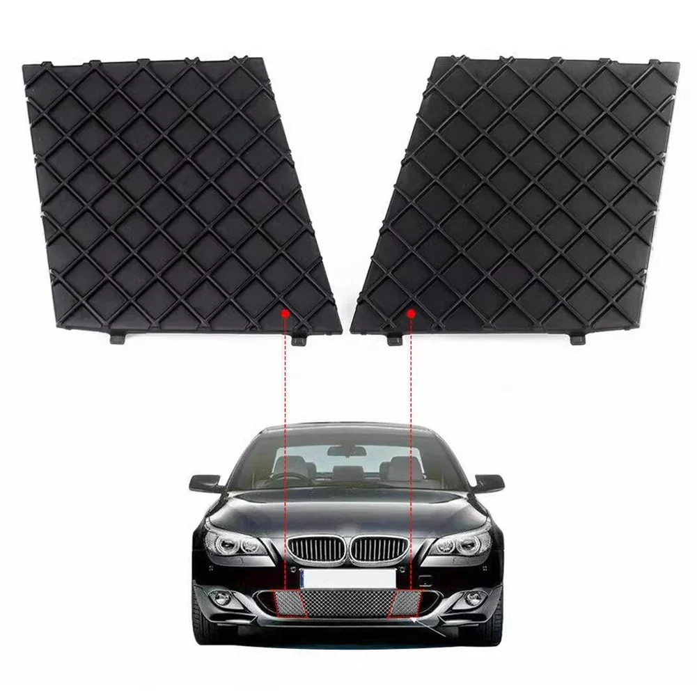 Car Front Bumper Cover Lower Mesh Grill Plate Trim Cover for E60 E61 LCI With M Sport Package 2004-2009 51117897186 51117897184