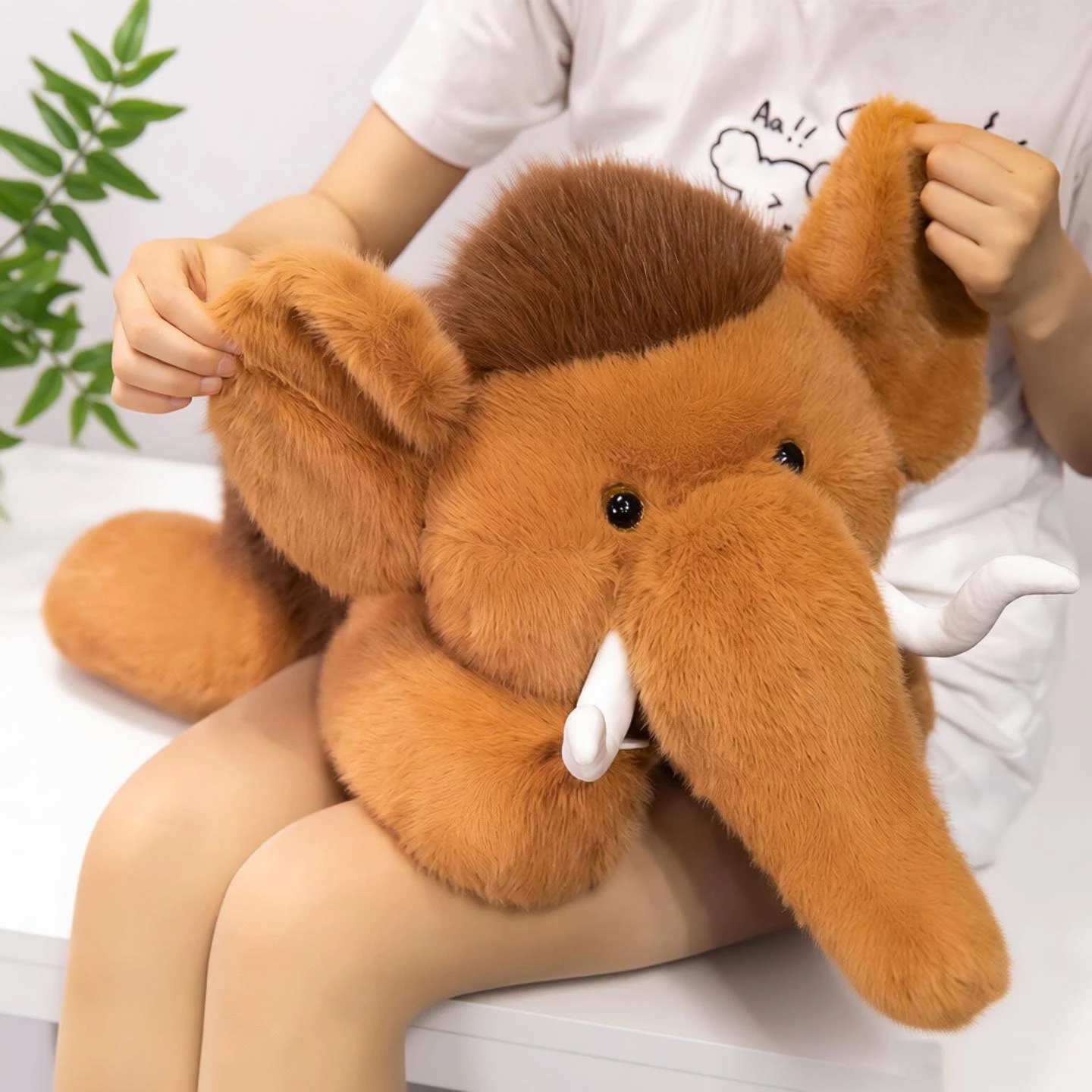 

35-80cm New Mammoth Plush Toy Exquisite Ancient Elephant Animal Pillow Cute Mammoth Doll Soft Stuffed Cushion Gifts for Girls