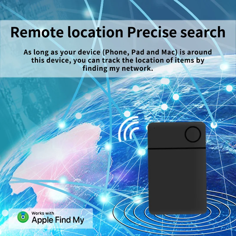 Localizzatore Bluetooth globale Dispositivo anti-smarrimento con scheda ultrasottile Strumento di localizzazione animali domestici Itag adatto per la ricerca Apple Posizione remota