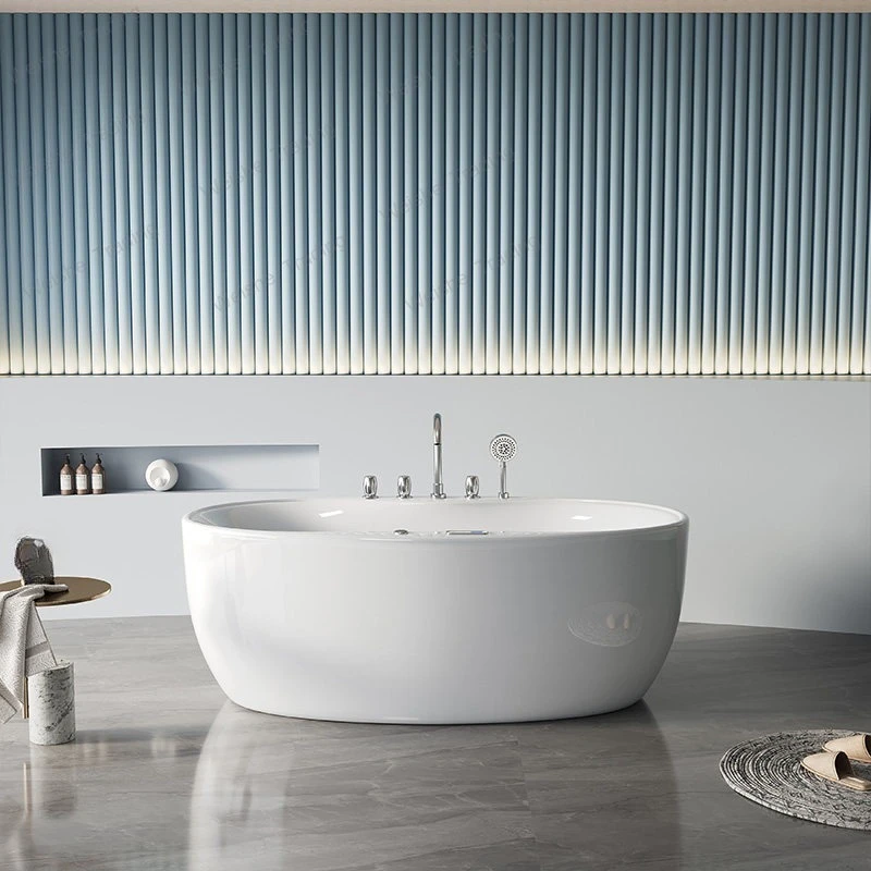 Bathtub Household thermostatic heating Surf massage cylinder Independent oval Internet celebrity bathtub Luxury smart