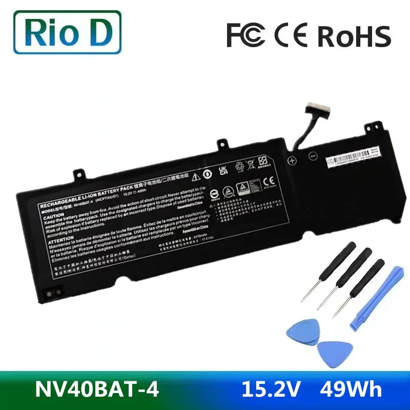 NV40BAT-4 Laptop Battery For Hasee Thunderobot IGER S1,XMG Core 14,For Clevo NV40ME NV40MZ NV40MB NV41ME NV41MB NV41MZ