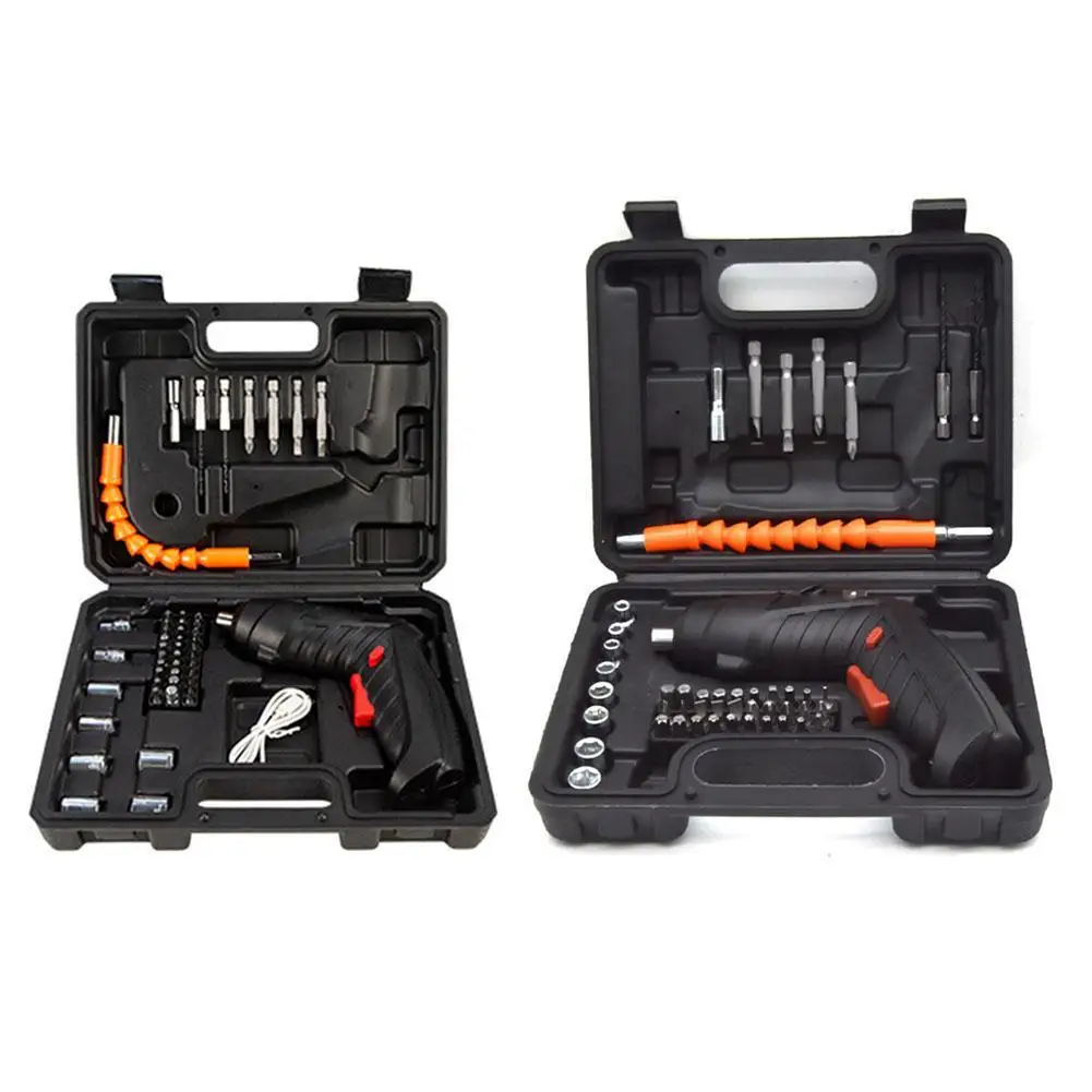 

Electric Screwdriver Set Multifunctional Charging Portable Cordless Electric Screwdriver For Drilling Wood Furniture Installatio