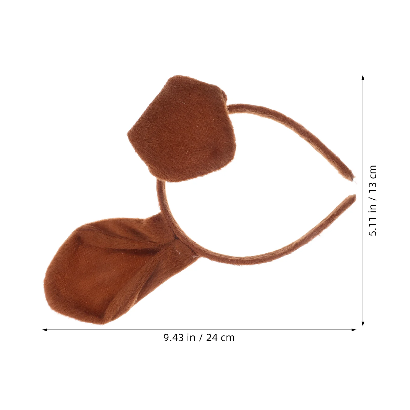 3개 세트 댄스 파티 장식 짧은 머리띠 나비넥타이 꼬리 키트 어린이용 동물 의상 세트 공연 의상 브라운