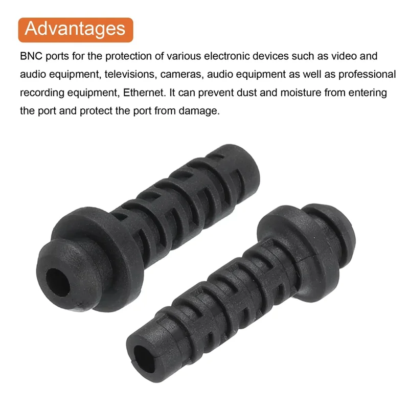 ABEZ 50Pcs 4Mm Strain Relief Cord Connector Cable Bushing Boot Sleeve For Electric Cable Cord Insulation Protection